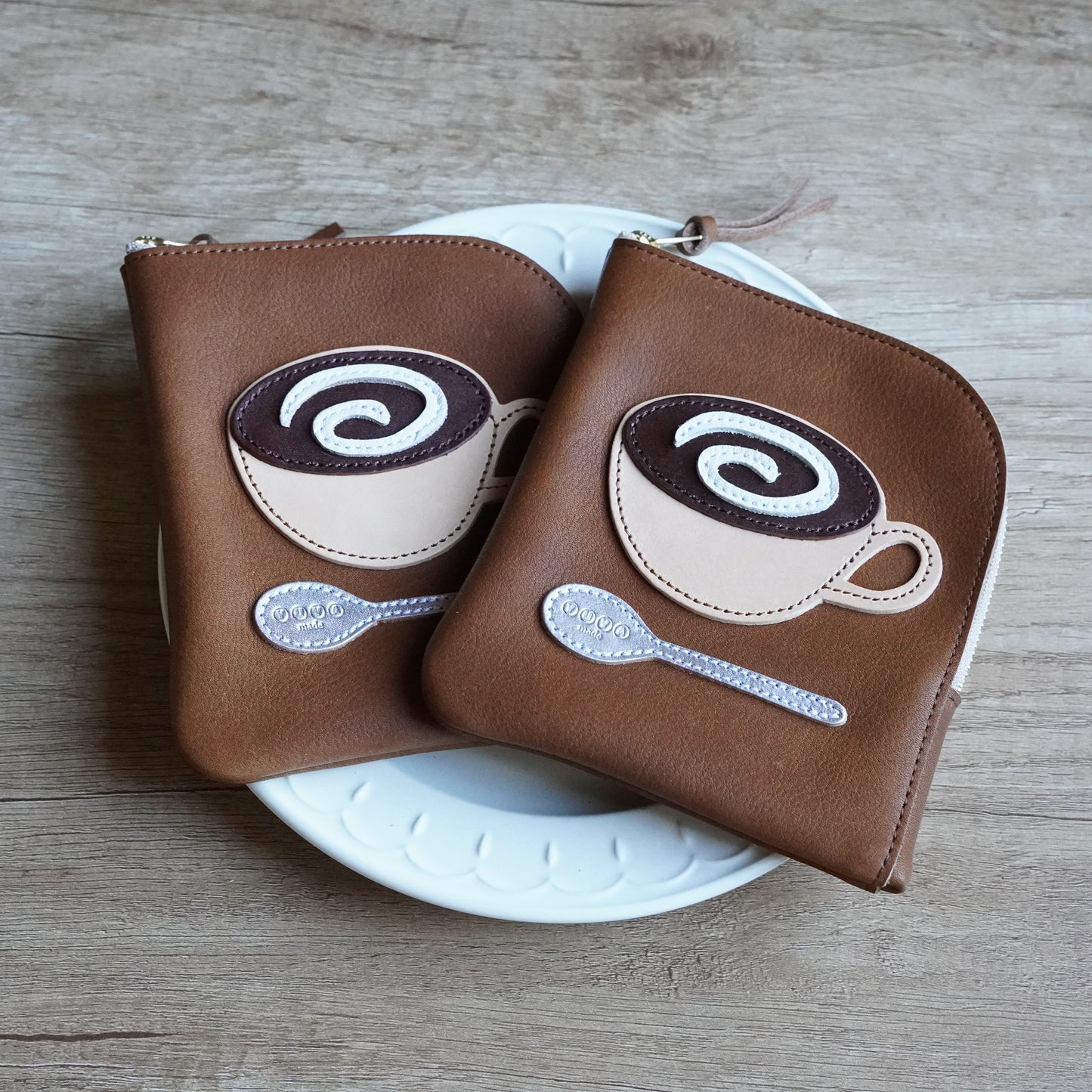 Coffee & Spoon L-Shaped Pouch