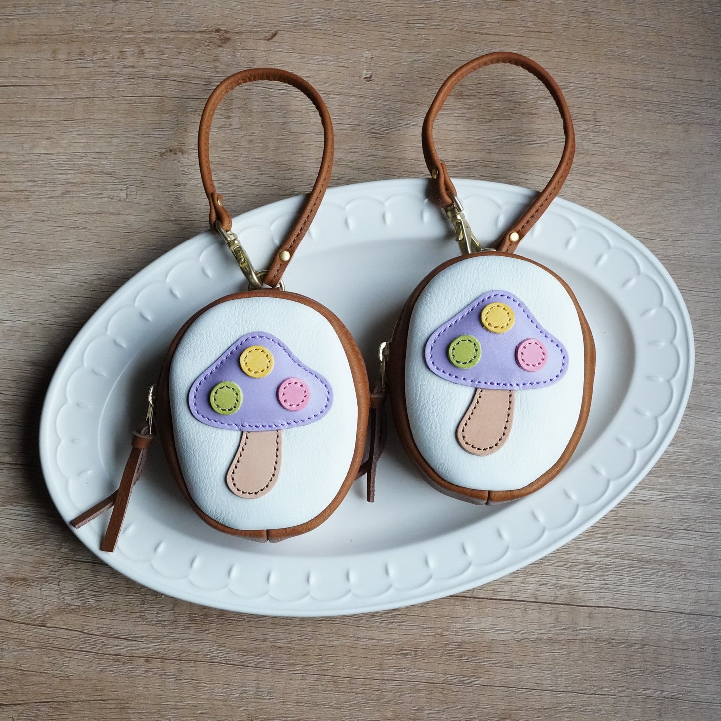 Mushroom Oval Hanging Mini Pouch