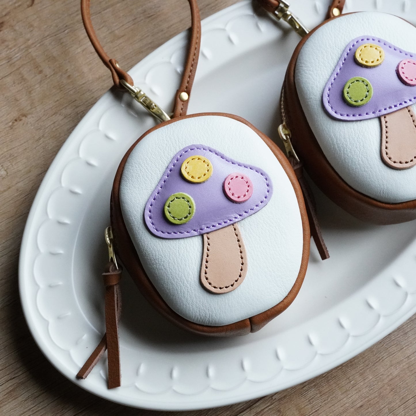 Mushroom Oval Hanging Mini Pouch